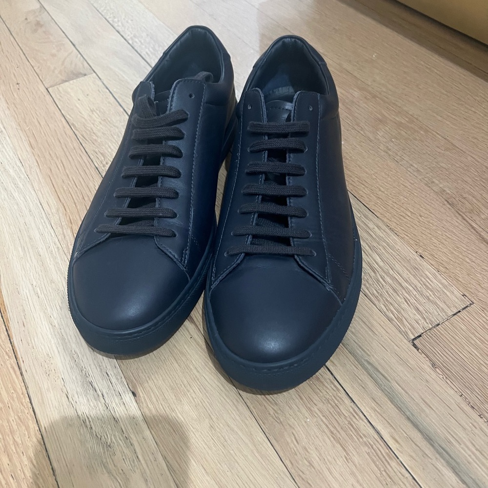 Navy Leather Sneakers Oliver Cabell